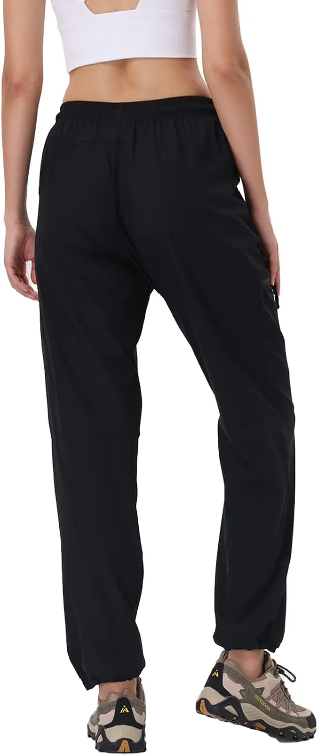 28"/30"/32"/34" Inseam Womens Hiking Pants Tall Quick Dry SPF Cargo Pants Lightweight UPF 50  Dry Fit 4 Zipper Pockets