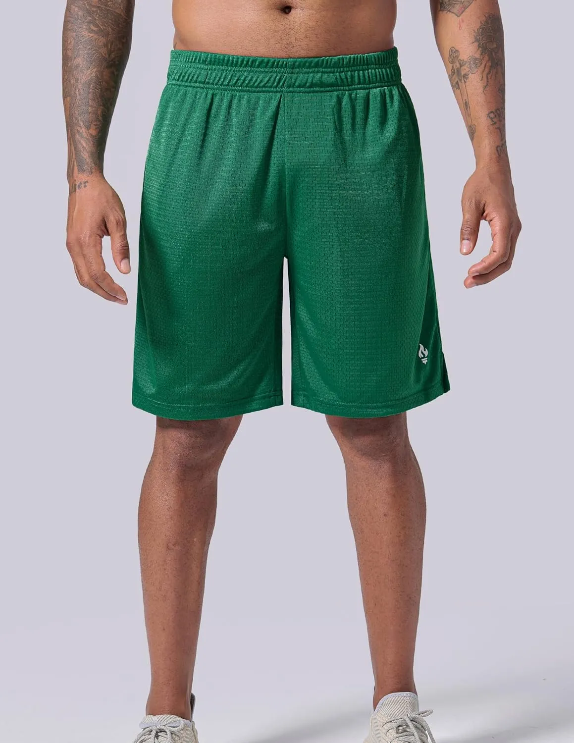5 Pack: Mens Athletic Shorts, 9" Mesh Basketball Shorts Men Active Gym Shorts with Pockets