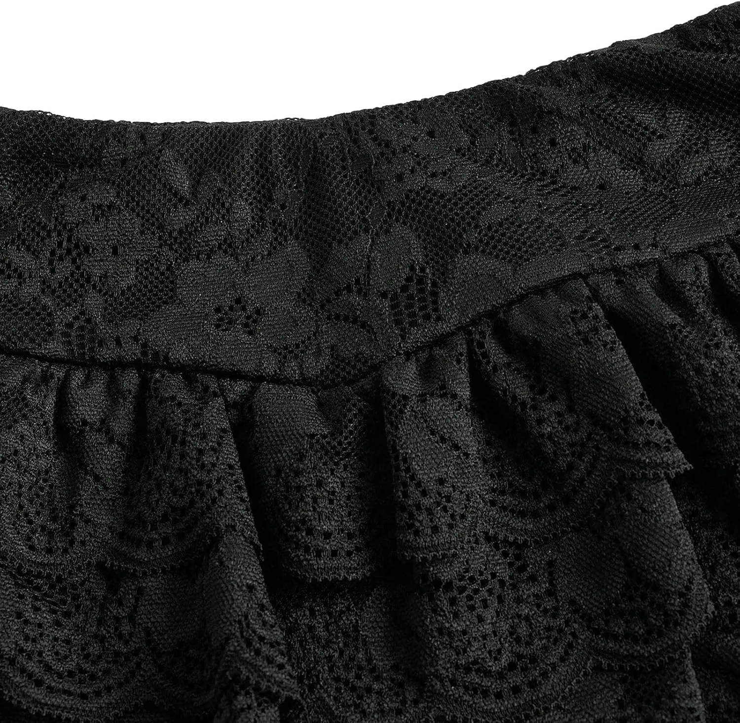Aonoapll Women Lolita Ruffle Shorts Kawaii Lace Layered Mini Shorts Y2k Sheer Bloomers Shorts Cute Pumpkin Pettipants