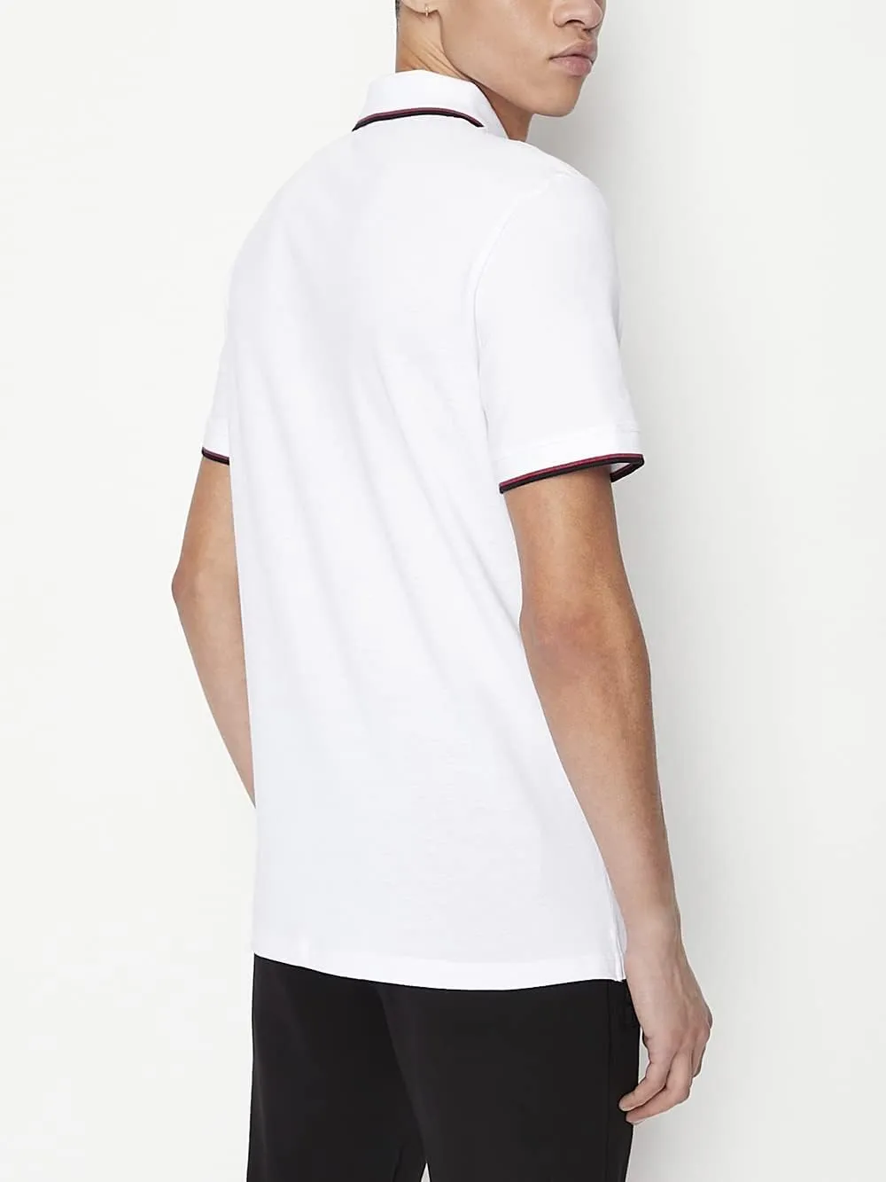 Armani Exchange Men's Short Sleeve Jersey Knit Polo