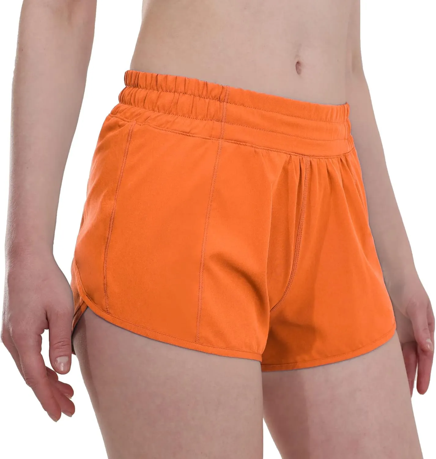 Aurefin Running Shorts for WomenLightweight Athletic Shorts with Mesh Liner and Zip Pocket Quick Dry Workout Sports Shorts