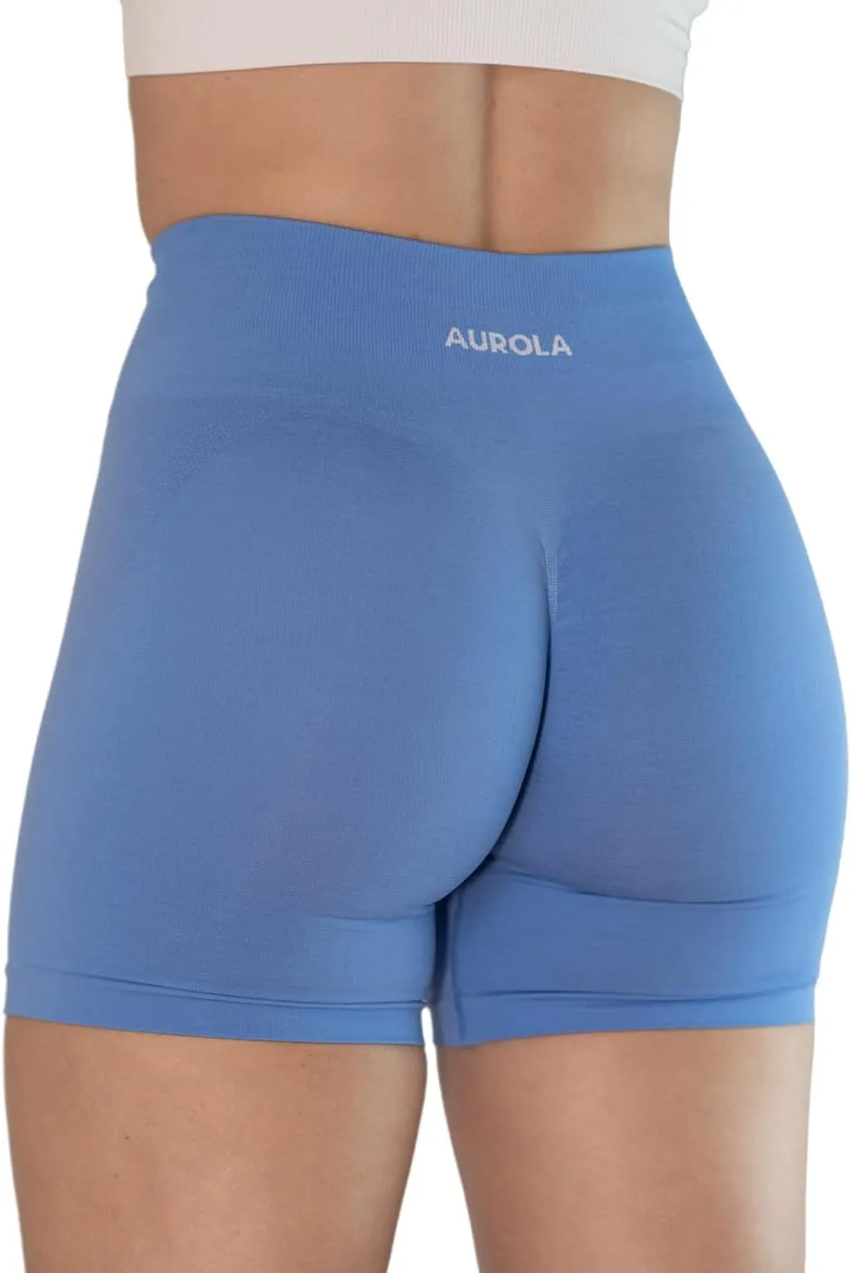 AUROLA Intensify V2.0 Women's Workout Shorts Athletic Running Shorts, Seamless High Waist Sport Gym Yoga Shorts