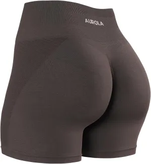 AUROLA Intensify V2.0 Women's Workout Shorts Athletic Running Shorts, Seamless High Waist Sport Gym Yoga Shorts