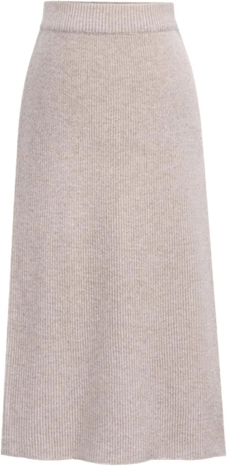 Autumn Winter Knit Pencil Skirt Women Plus Size High Waist Skirts Womens Knited Split Midi Skirt for Women Autumn