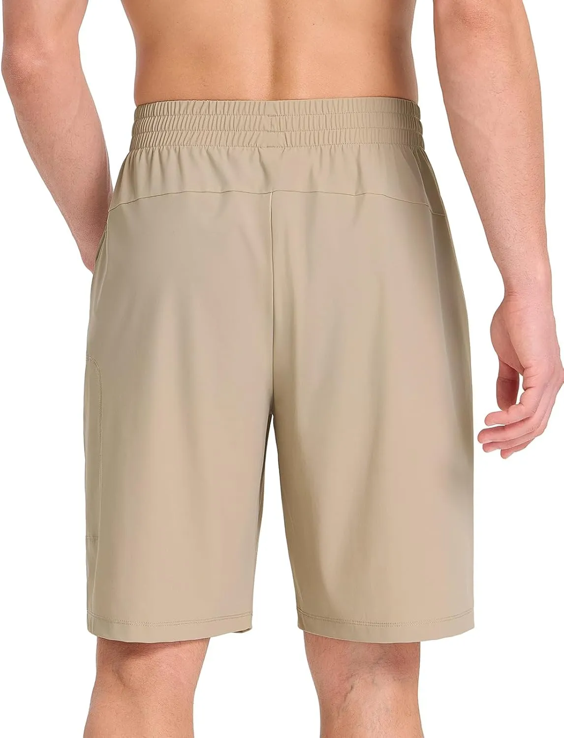 baleaf Men's Athletic Running Shorts 9" Quick Dry Workout Shorts Lightweight Sports Gym Shorts with Zipper Pockets