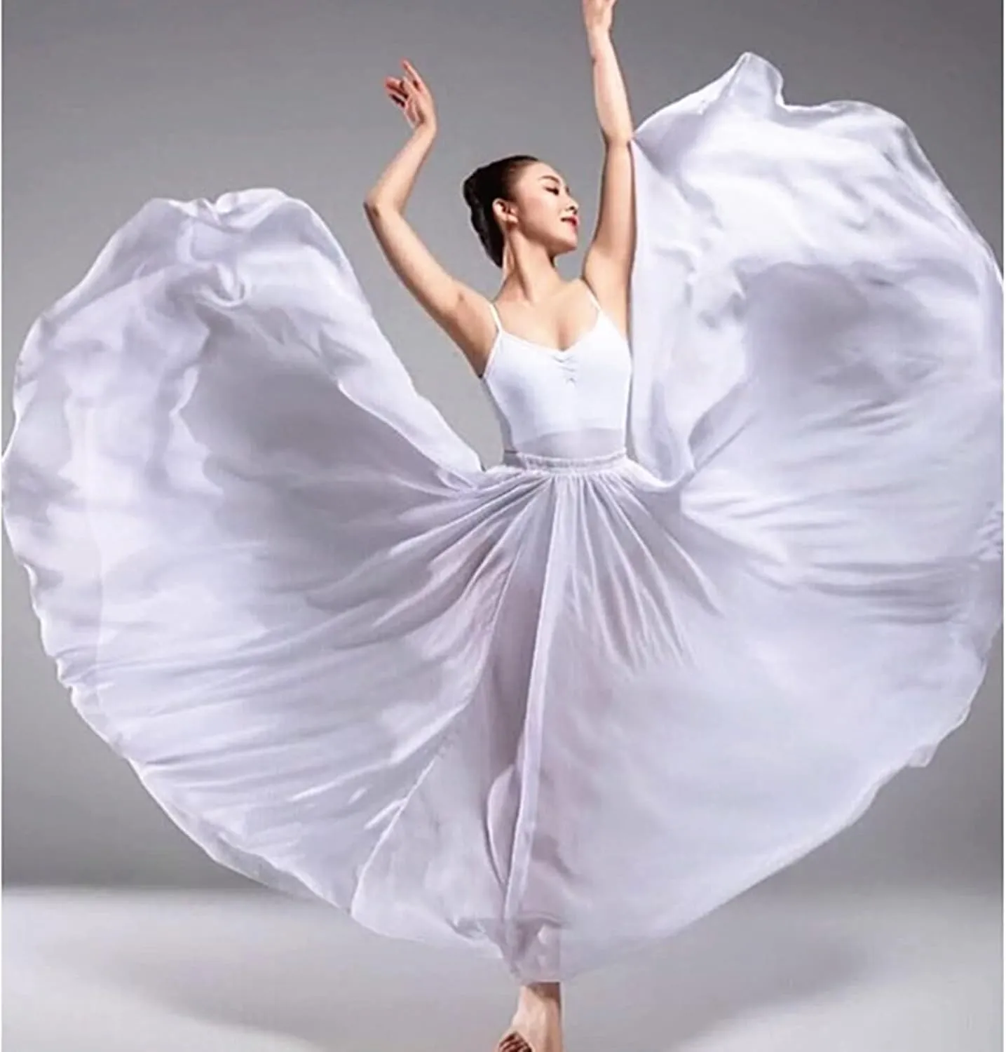 Belly Dance Skirt for Women, Chiffon Dancing Skirt, Family Photo Outfits, Flowy Long Skirt, Halloween Costume Gift