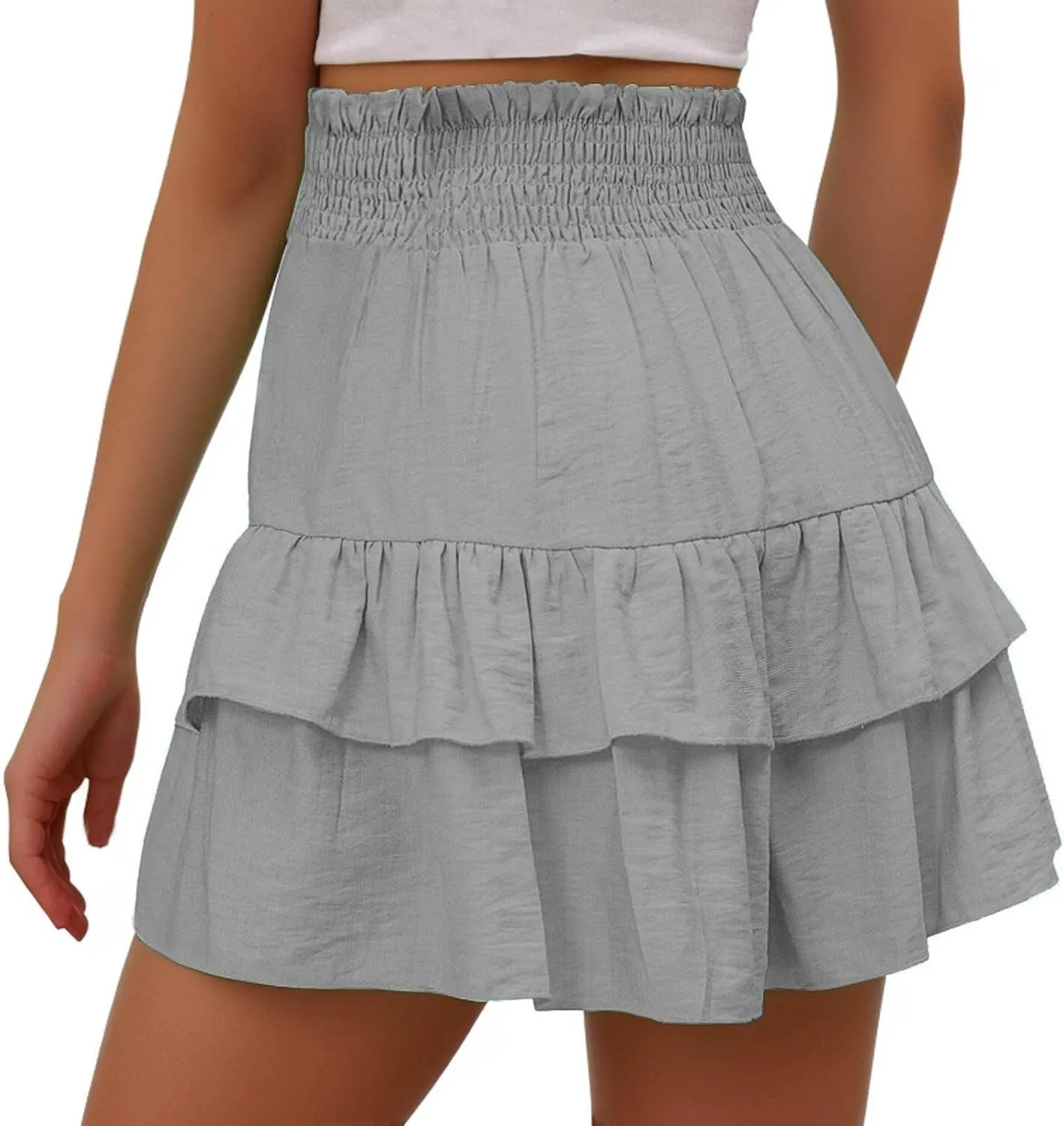 Bermuda Skorts 2024 Skirts for Women High Waisted Ruffles Flared Mini Lingerie Skirts Workout Golf Bodycon Casual Skorts