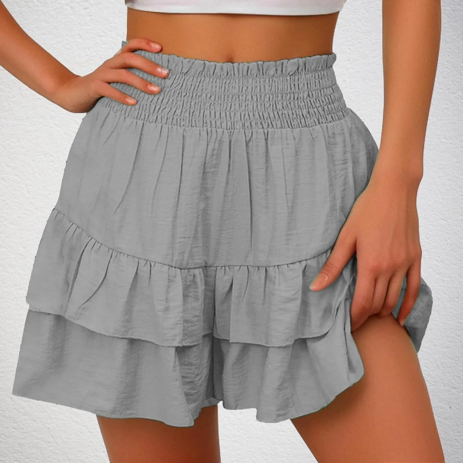 Bermuda Skorts 2024 Skirts for Women High Waisted Ruffles Flared Mini Lingerie Skirts Workout Golf Bodycon Casual Skorts