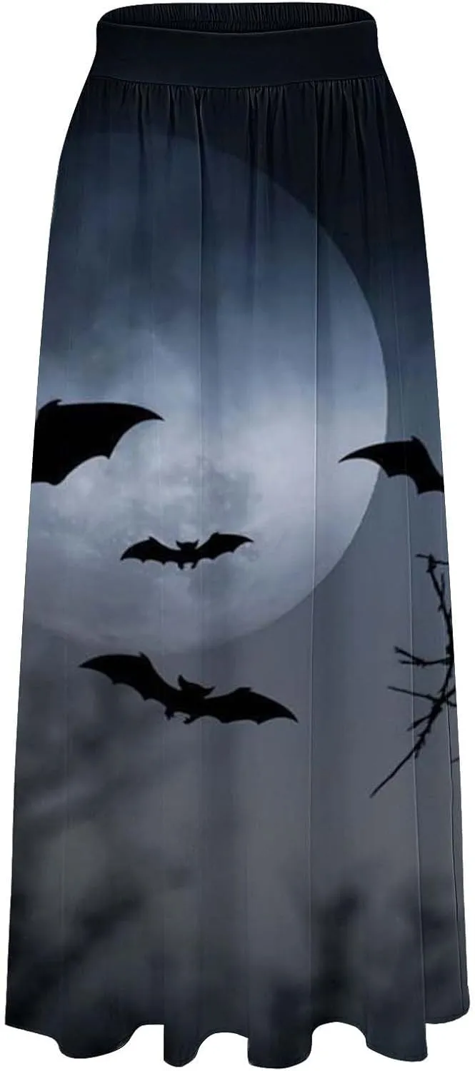 Black Tutu Skirt for Women Waist Party Beach Pocket Long Maxi Skirt Halloween Black Skirt Set Women Tutu Skirt
