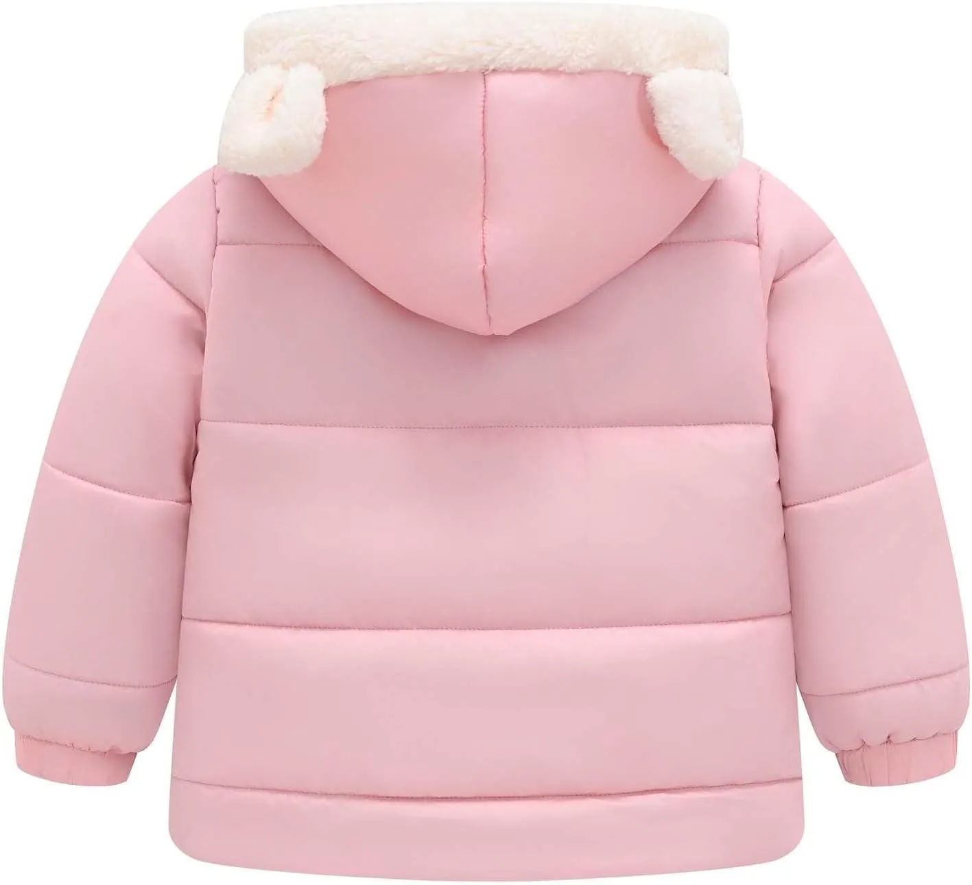 Boys Girls Children Solid Color Ears Cute Pocket Short Cotton Padded Children's Coat Fancy Toddler Girl Long down Girls