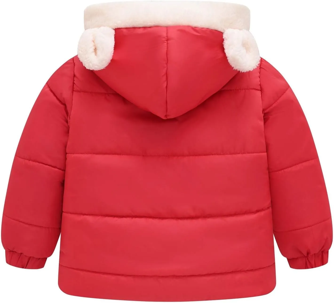 Boys Girls Children Solid Color Ears Cute Pocket Short Cotton Padded Children's Coat Fancy Toddler Girl Long down Girls