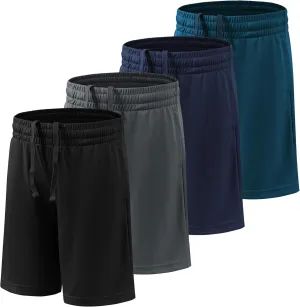 BVNSOZ Boy's Basketball Shorts Youth Boy's Active Athletic Performance Shorts with Pockets Moisture Wicking Shorts for Boys