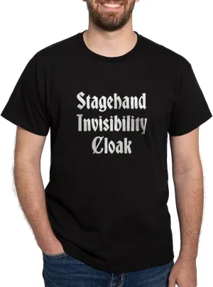 CafePress Stagehand Invisibility Cloak Dark T Shirt Men's 100% Cotton, Classic Graphic Dark T-Shirt