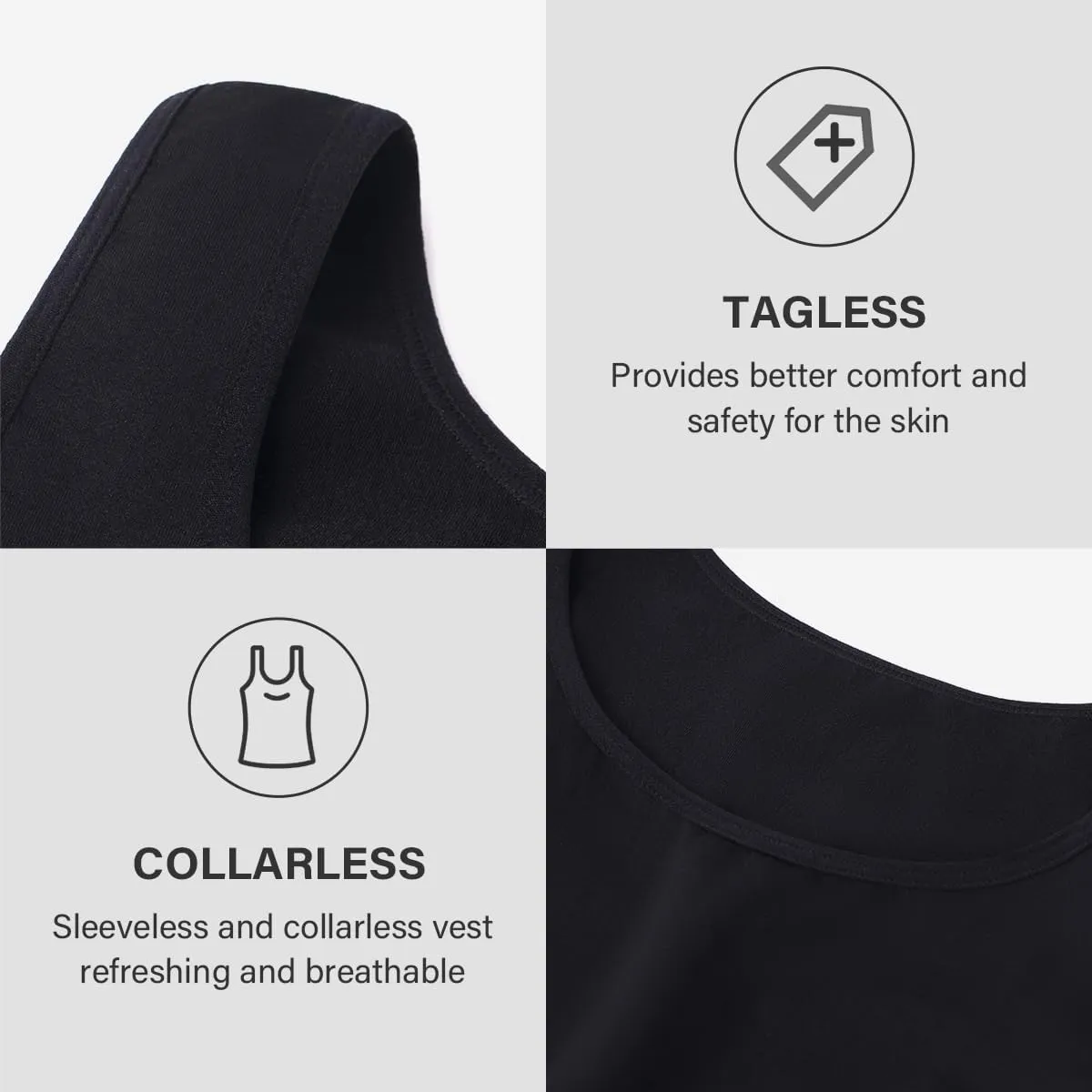 Casey Kevin Men's Compression Shirt Undershirts Body Shaper Sleeveless Shirt Slimming Tank Top Gynecomastia Vest