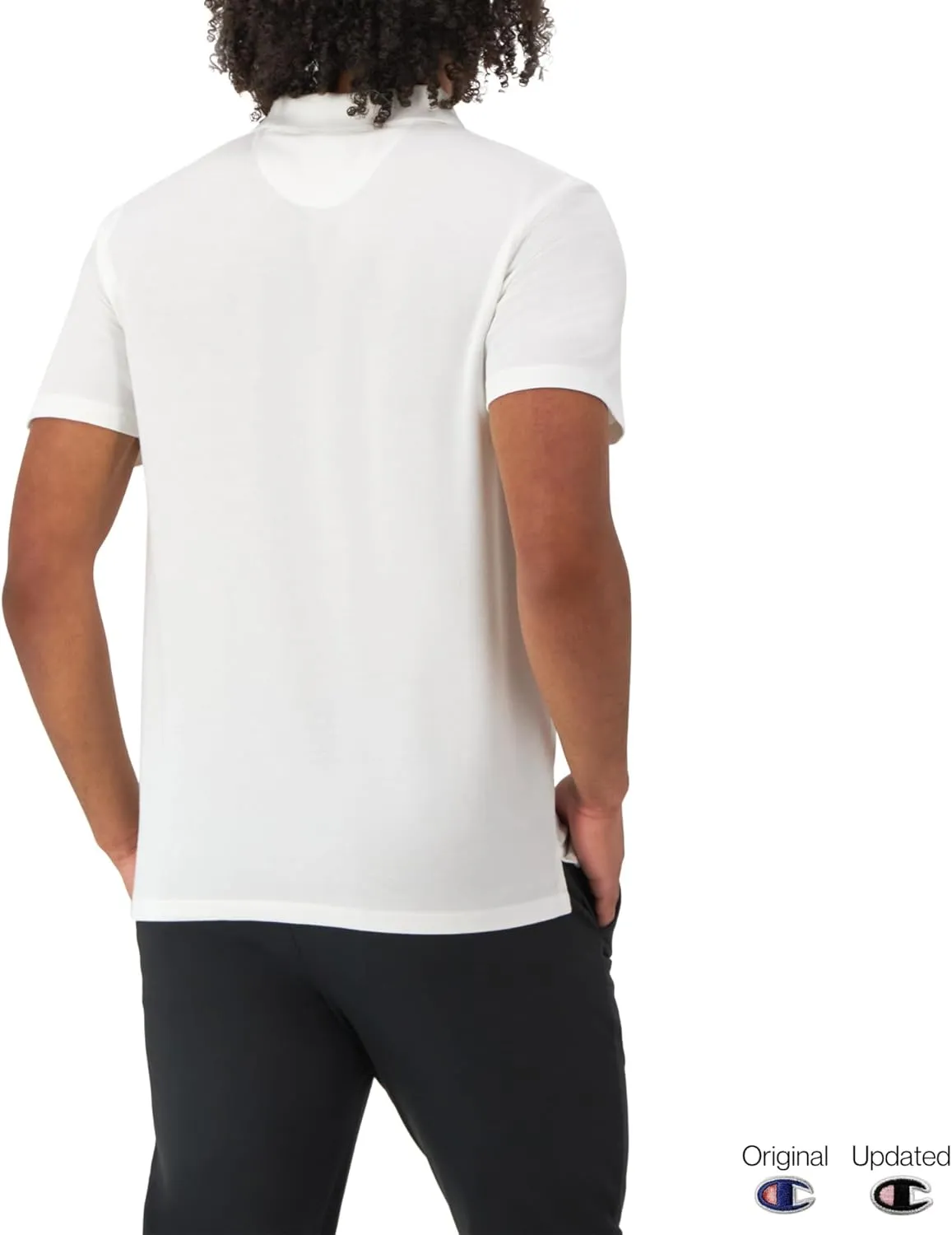 Champion Men's Polo T-Shirt, Moisture Wicking, Best Polo Shirt For Men, Short-Sleeve Tee