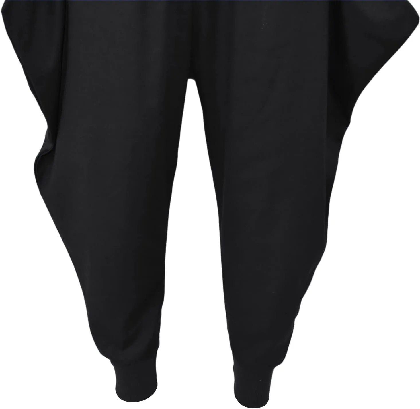 CLANMILUMS Men Women Harem Pants Elastic Drawstring Waist Loose Fit Hippie Boho Aladin Yoga Pants