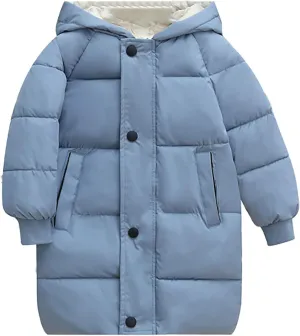 Coat for Toddler Girls 4t Children's Down Padded Jacket Long Cotton Padded Jacket Baby Big Girls Winter Jacket