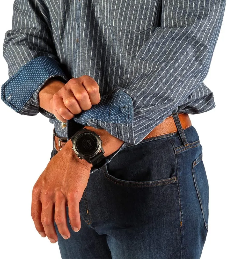 Collarless Shirt for Men, Irish Grandfather Cotton Linen Long Sleeve Button Down Banded Collar Dress Shirt