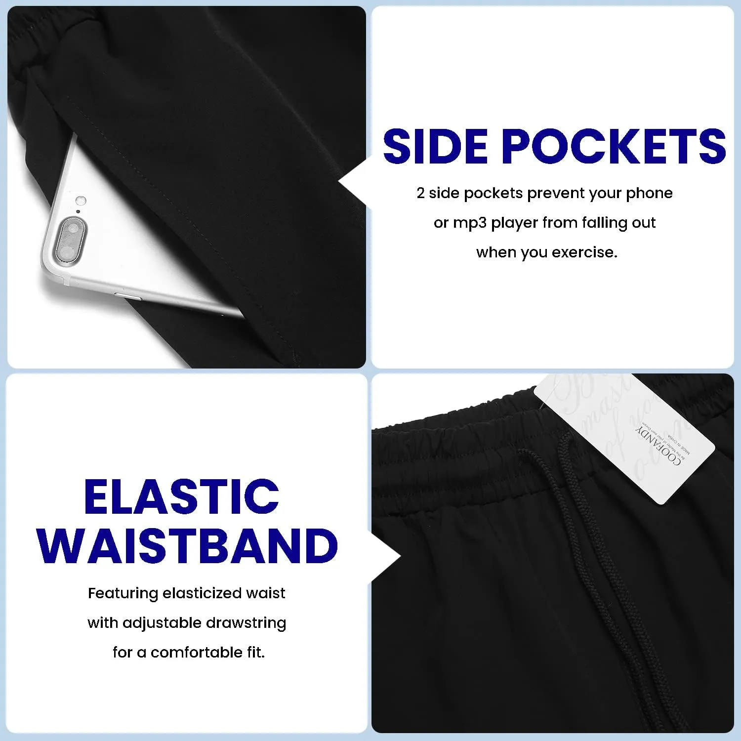 COOFANDY Men's 2 Pack Gym Workout Shorts 7 Inch Quick Dry Athletic Shorts Lightweight Running Shorts with Pockets