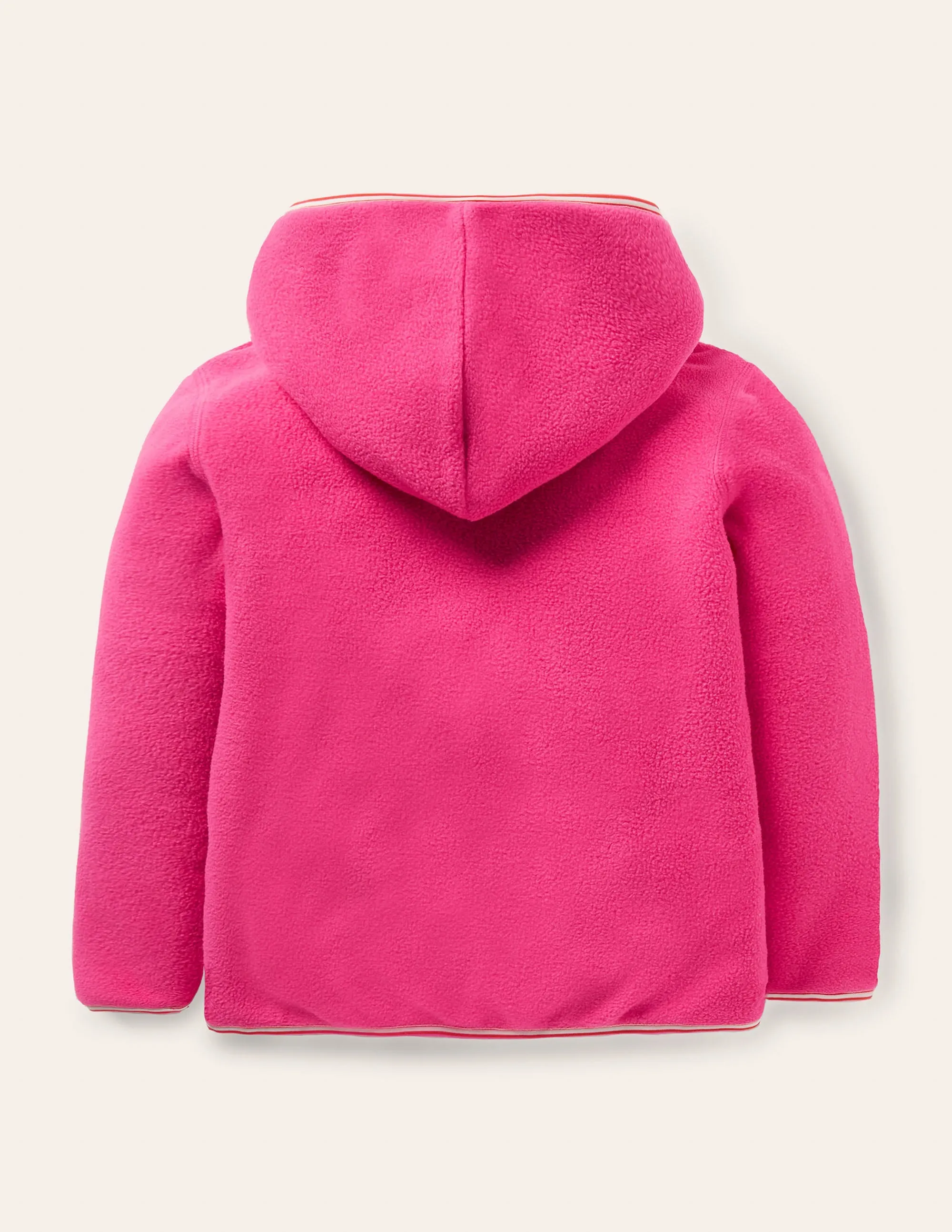 Cosy Reversible Fleece Hoodie-Starboard Blue Multi Spot