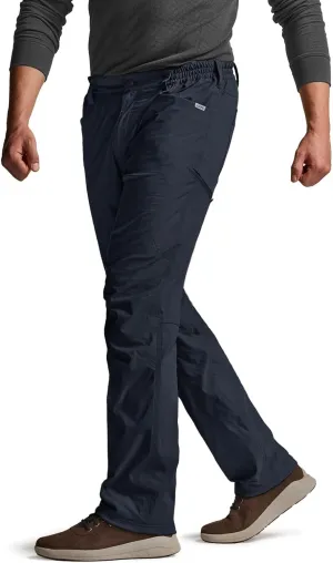 CQR Men's Winter Fleece Lined Pants, Water-Resistant Outdoor Stretch Work Pants, Windproof Casual Pants with Pockets