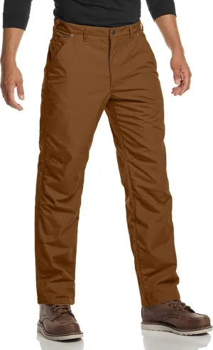 CQR Men's Winter Fleece Lined Pants, Water-Resistant Outdoor Stretch Work Pants, Windproof Casual Pants with Pockets