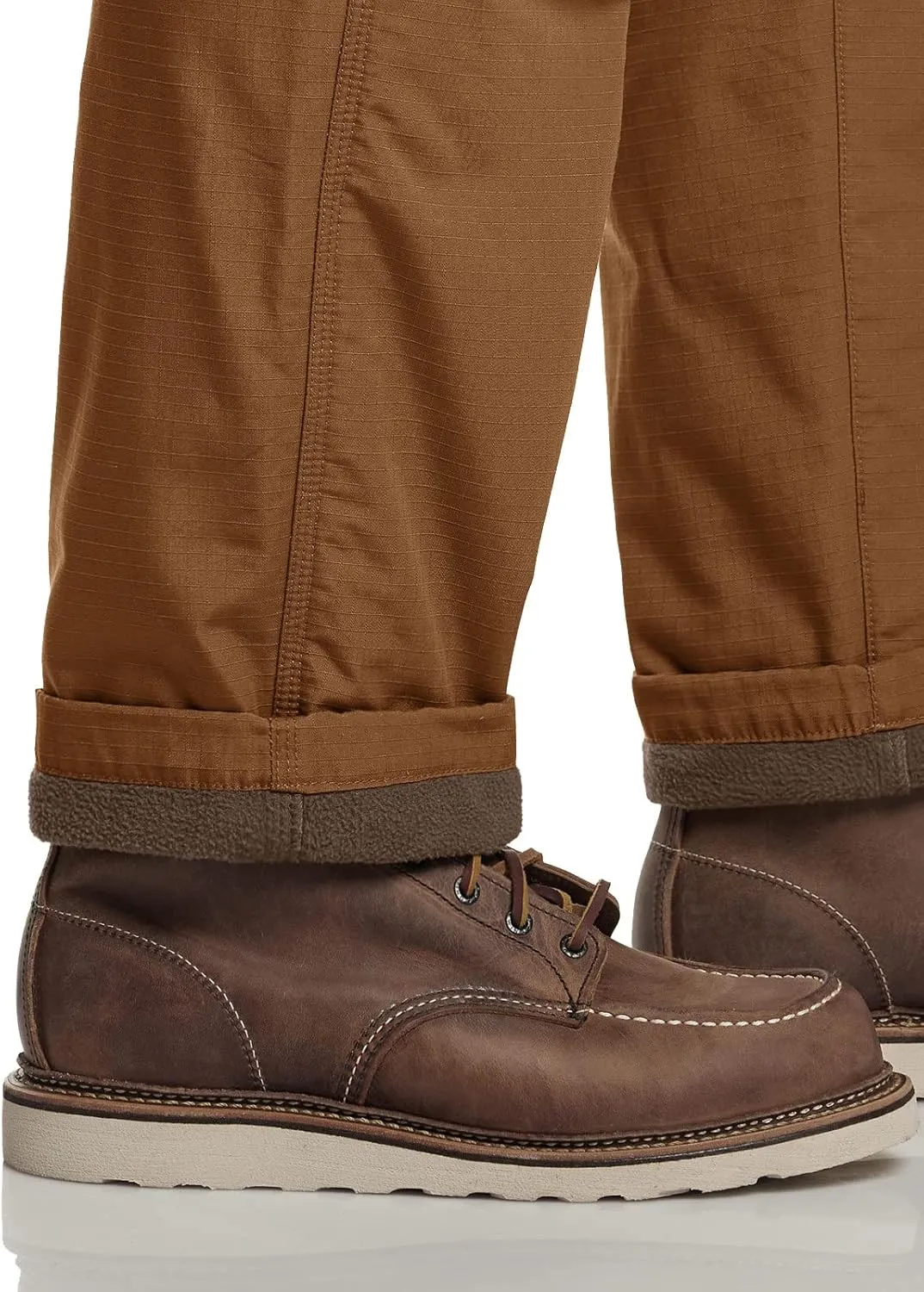 CQR Men's Winter Fleece Lined Pants, Water-Resistant Outdoor Stretch Work Pants, Windproof Casual Pants with Pockets