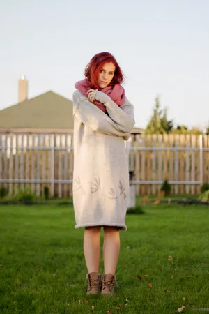 Cute chunky wool sweater Fog | VÉJA