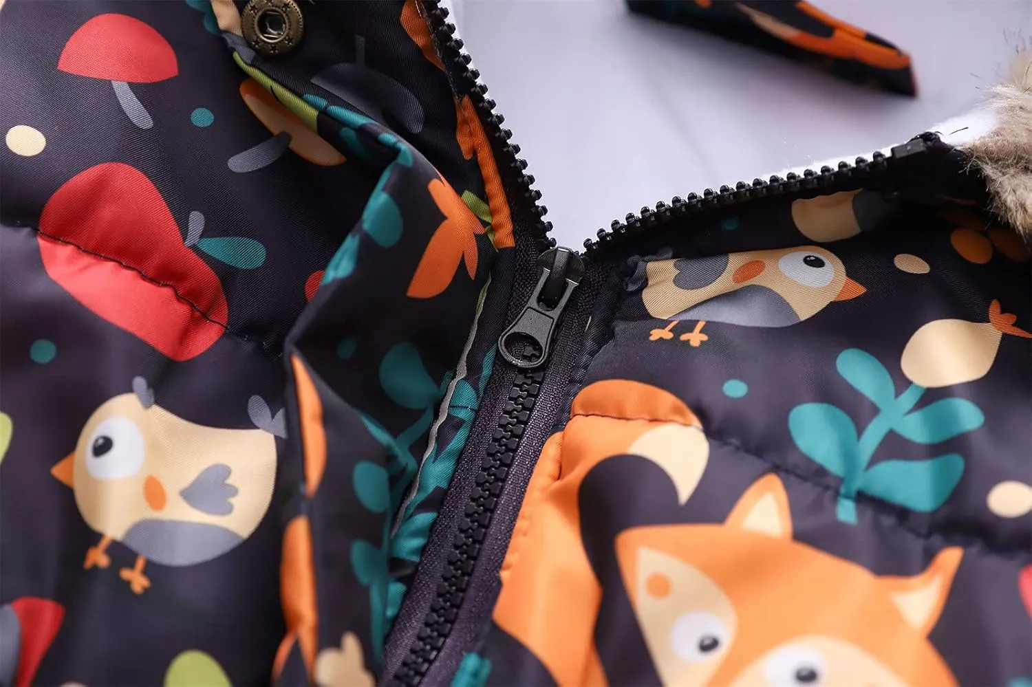 Cute Winter Warm Jacket Toddler Kids Thick Girls Hooded Windproof Outwear Coat Girls Kids Winter Jacket