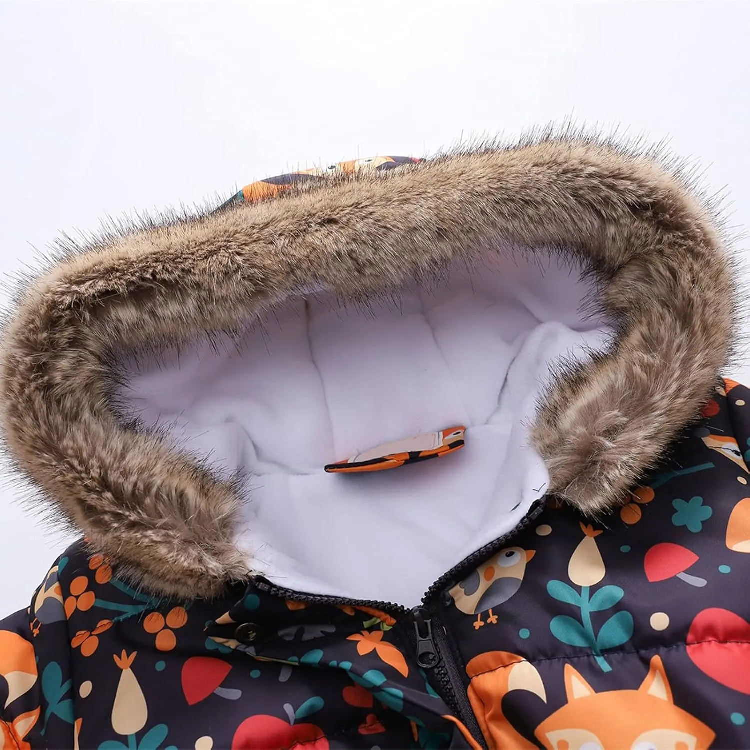 Cute Winter Warm Jacket Toddler Kids Thick Girls Hooded Windproof Outwear Coat Girls Kids Winter Jacket
