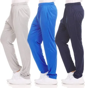 DARESAY Dry-Fit Sweatpants for Men - Track Pants Men - Stretchable Workout Clothes - Comfy and Soft Moisture Wicking (3-Pack)