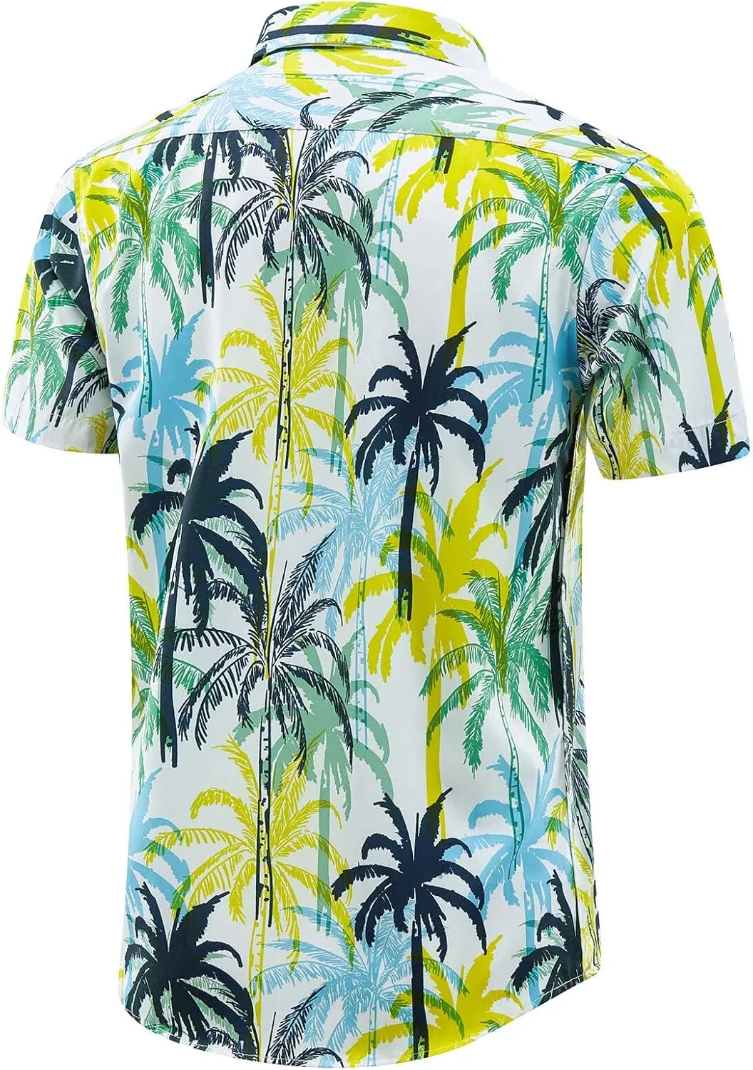 ENVMENST Hawaiian Shirt for Men Short Sleeve Beach Printed Summer Button Down Aloha Shirt(S-3XL)
