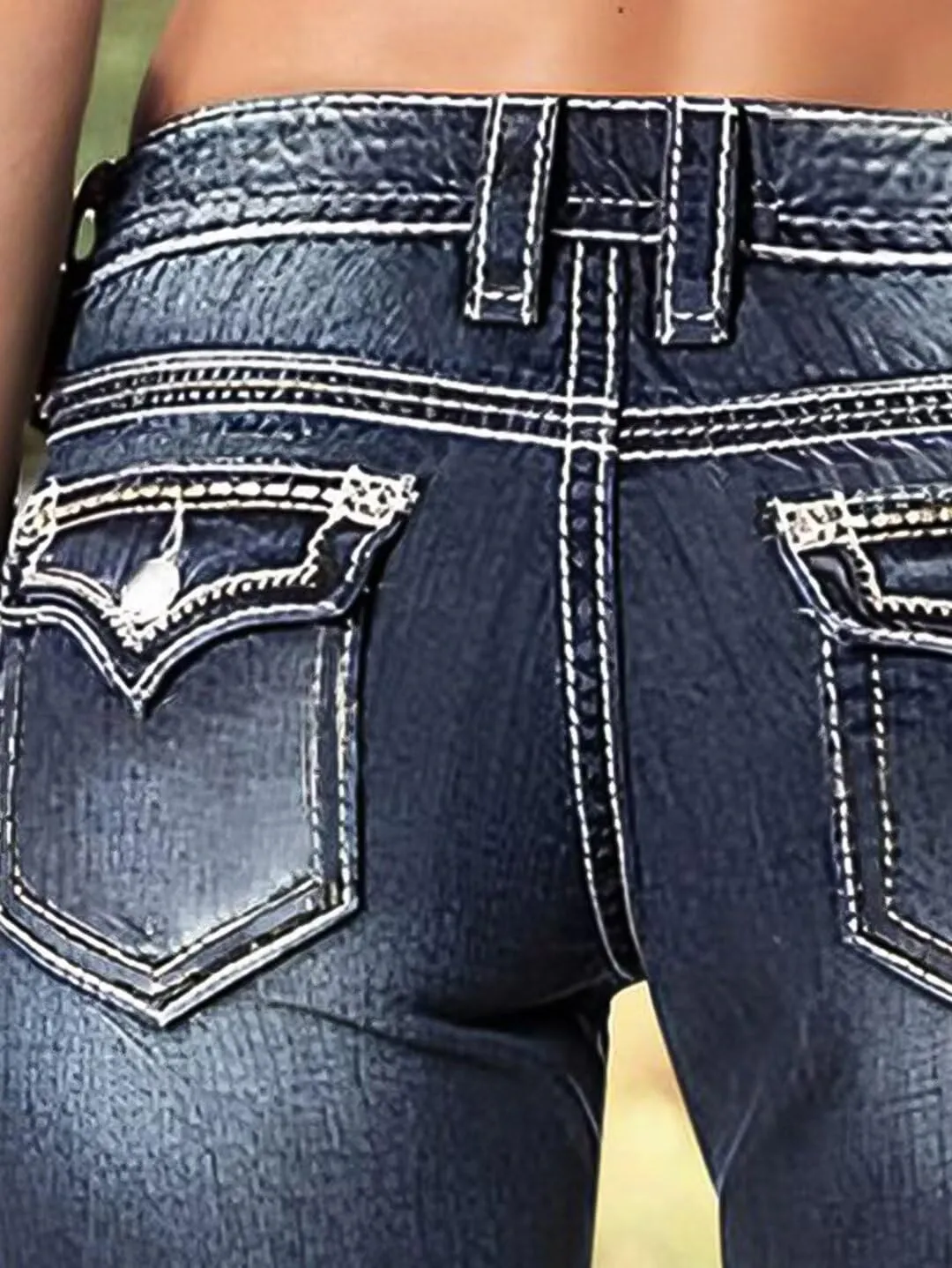 Flamingals Women's Ripped Cuffed Hem Denim Shorts Low Waist Casual Shorts