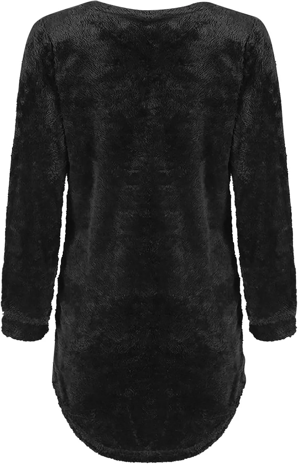 Fleece Jacket Women Long Sleeve Thin Fashion Ladies Pullover Sweater Oversized Fluffy Outerwear Sherpa Jacket