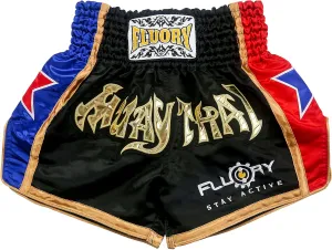 FLUORY Muay Thai Fight Shorts,MMA Shorts Clothing Training Cage Fighting Grappling Martial Arts Kickboxing Shorts Clothing