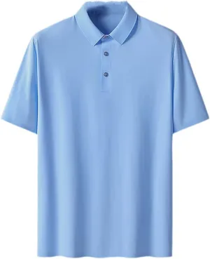 Hamthuit Men Polo Shirt Business Solid Breathable Quick Dry Mens Slim Fit Stretch Golf Tee Shirt