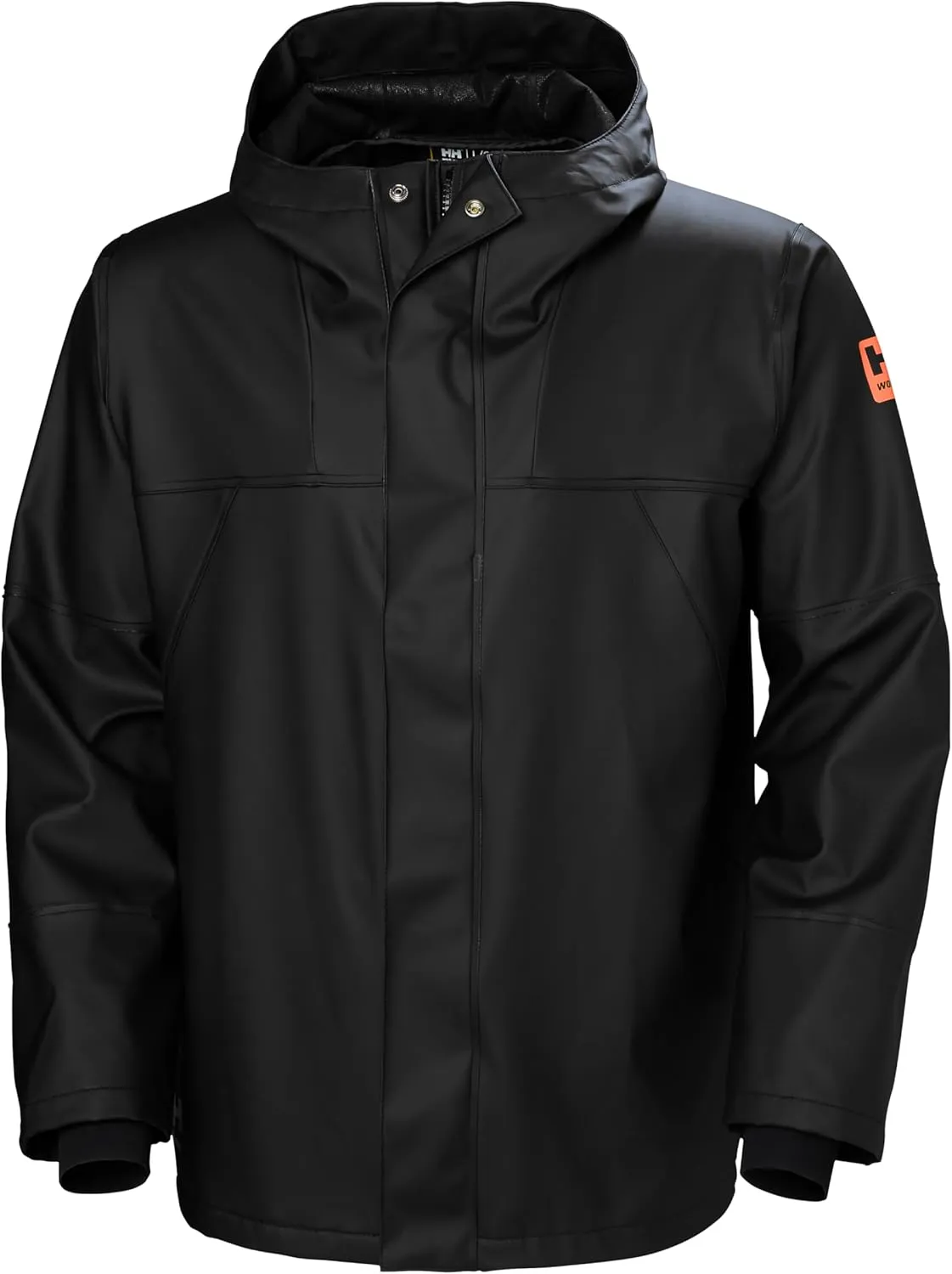Helly-Hansen Storm Waterproof Rain Jackets for Men Featuring Adjustable Hood with Drawcord and Double Main Fabric Front Flap