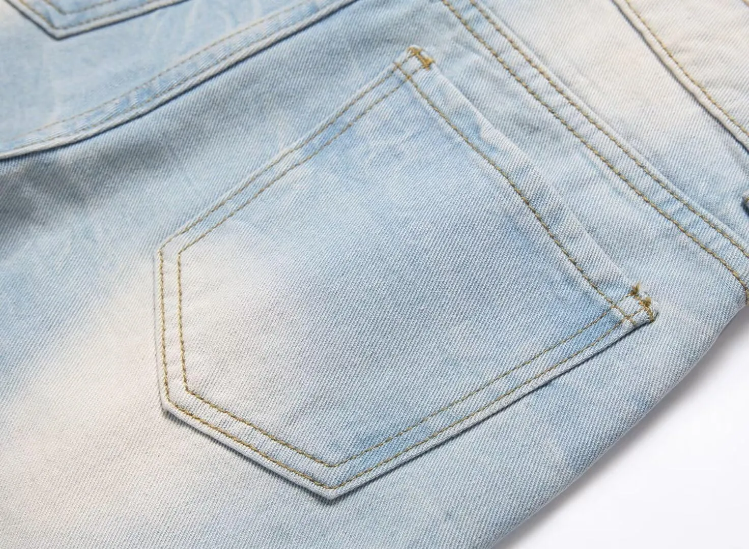 HENGAO Boys Ripped Denim Shorts Distressed Frayed Jean Shorts