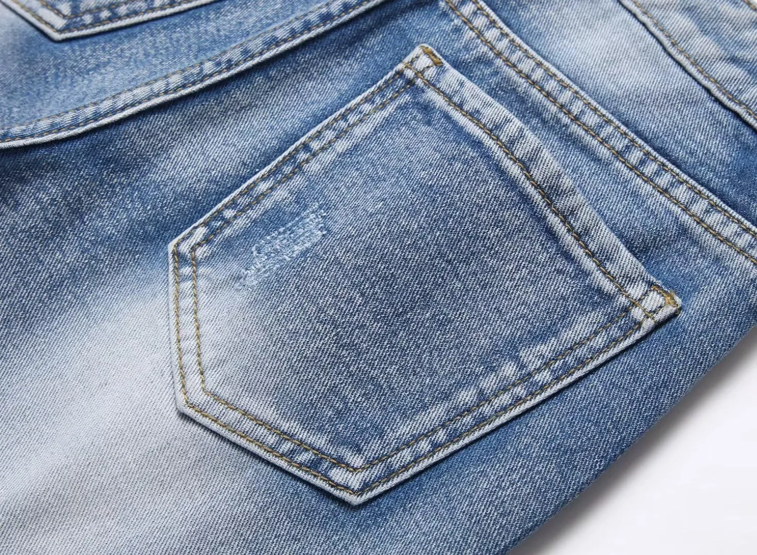 HENGAO Boys Ripped Denim Shorts Distressed Frayed Jean Shorts