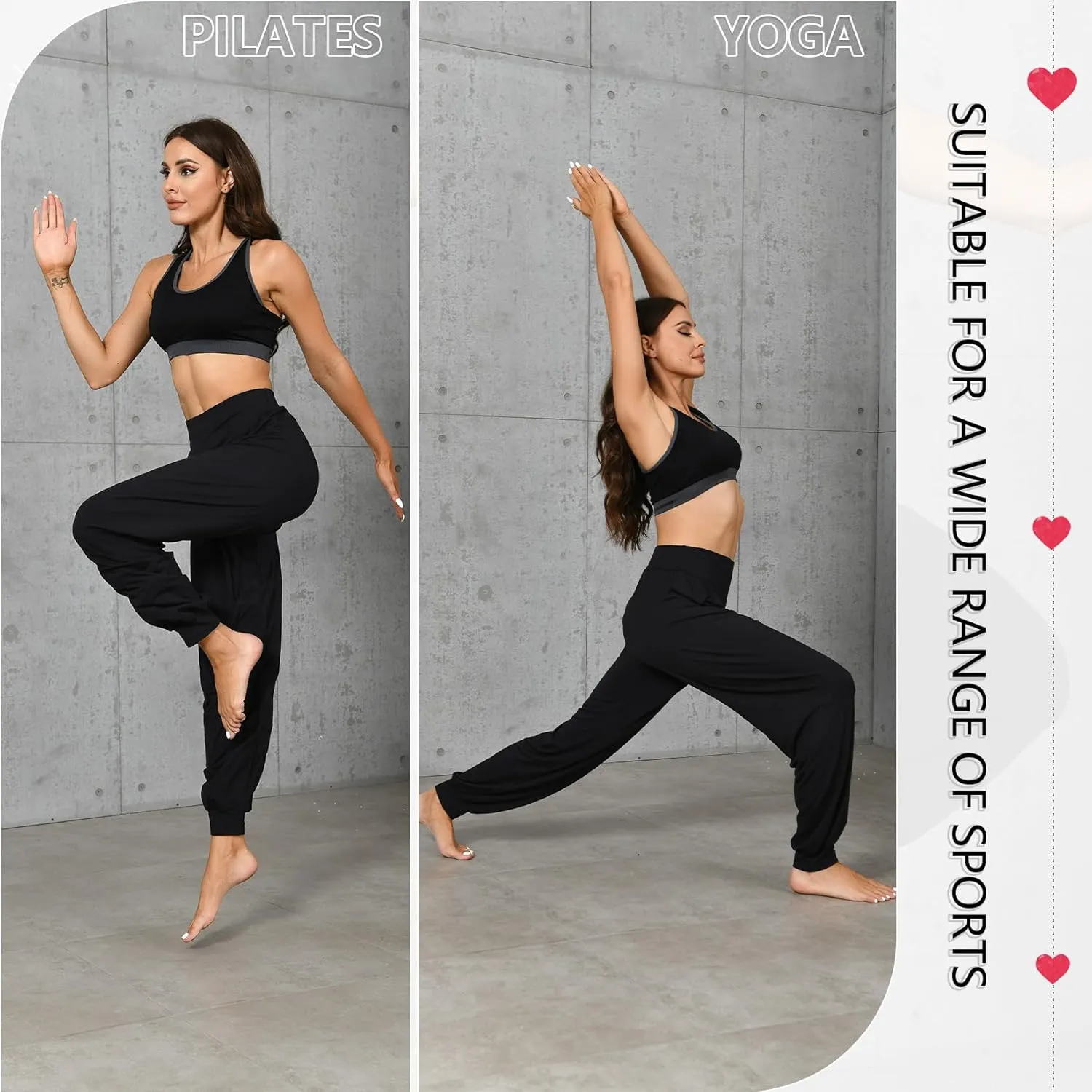 Hoerev Women Super Soft Yoga Pants Dance Trousers Lounge Pant