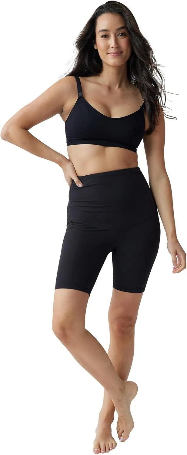 Ingrid & Isabel Basics Postpartum Active Shorts - Tummy Control Shorts for Women