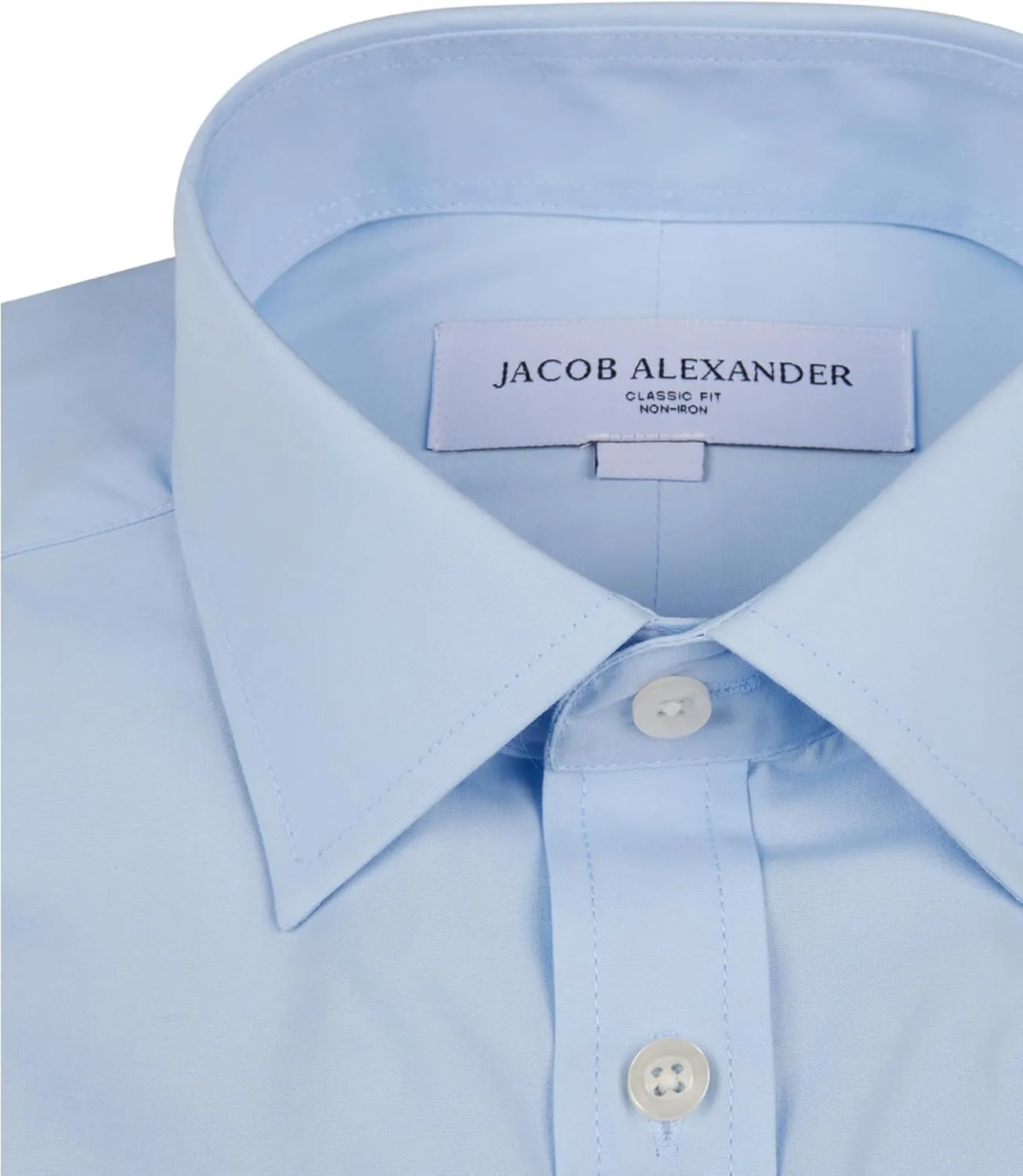 Jacob Alexander Men's Solid French Cuff Long Sleeve Button-Down Dress Shirt - Classic or Slim Fit - Business Casual