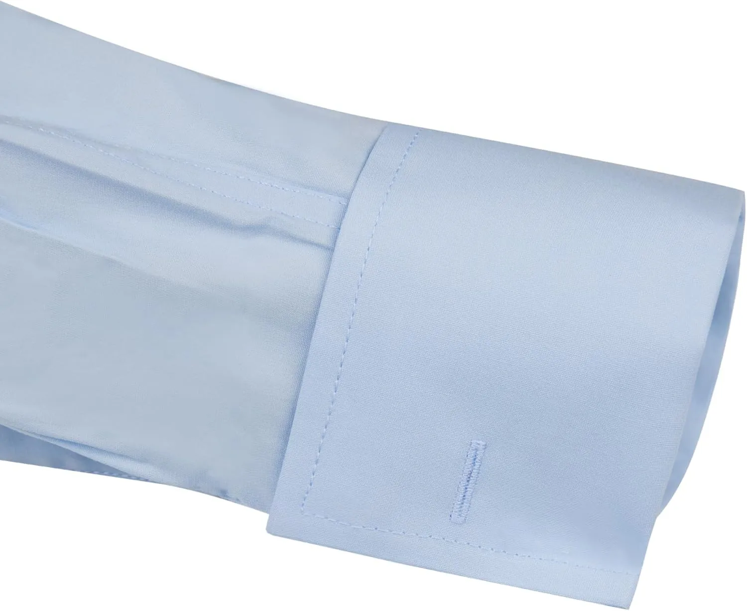 Jacob Alexander Men's Solid French Cuff Long Sleeve Button-Down Dress Shirt - Classic or Slim Fit - Business Casual