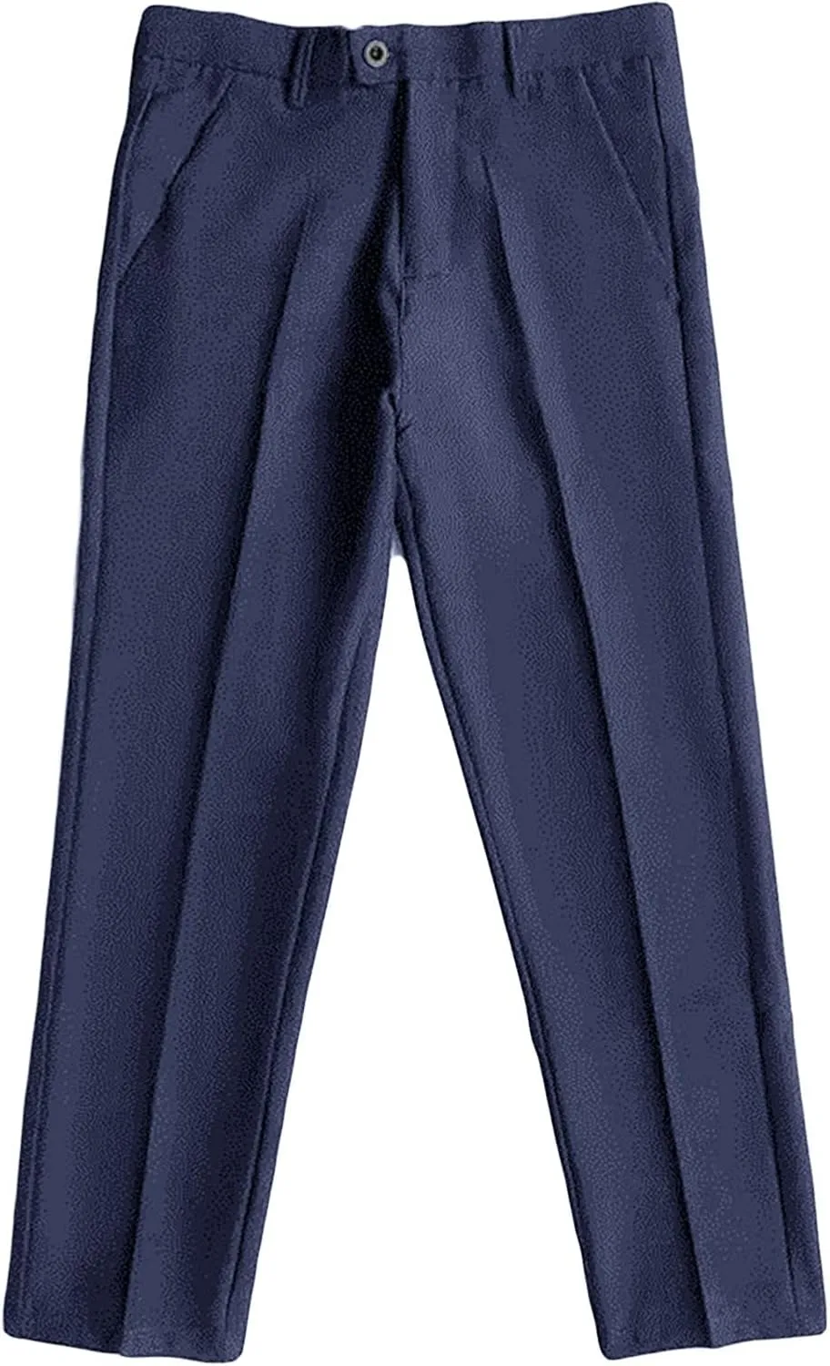 JEShifangjiusu Men's Business Suit Pants Casual Pants Slim Fit Flex Flat Front Pant Stretch Tapered Chino Pants Trousers (37,Blue), Blue, 37