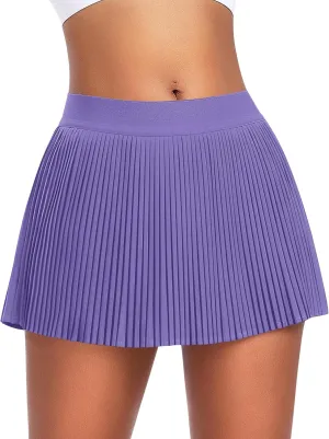 JoyGirl Womens Pleated Tennis Skirt with Shorts Golf Skirt High Waist Pickleball Skirts Athletic Skorts with Pockets