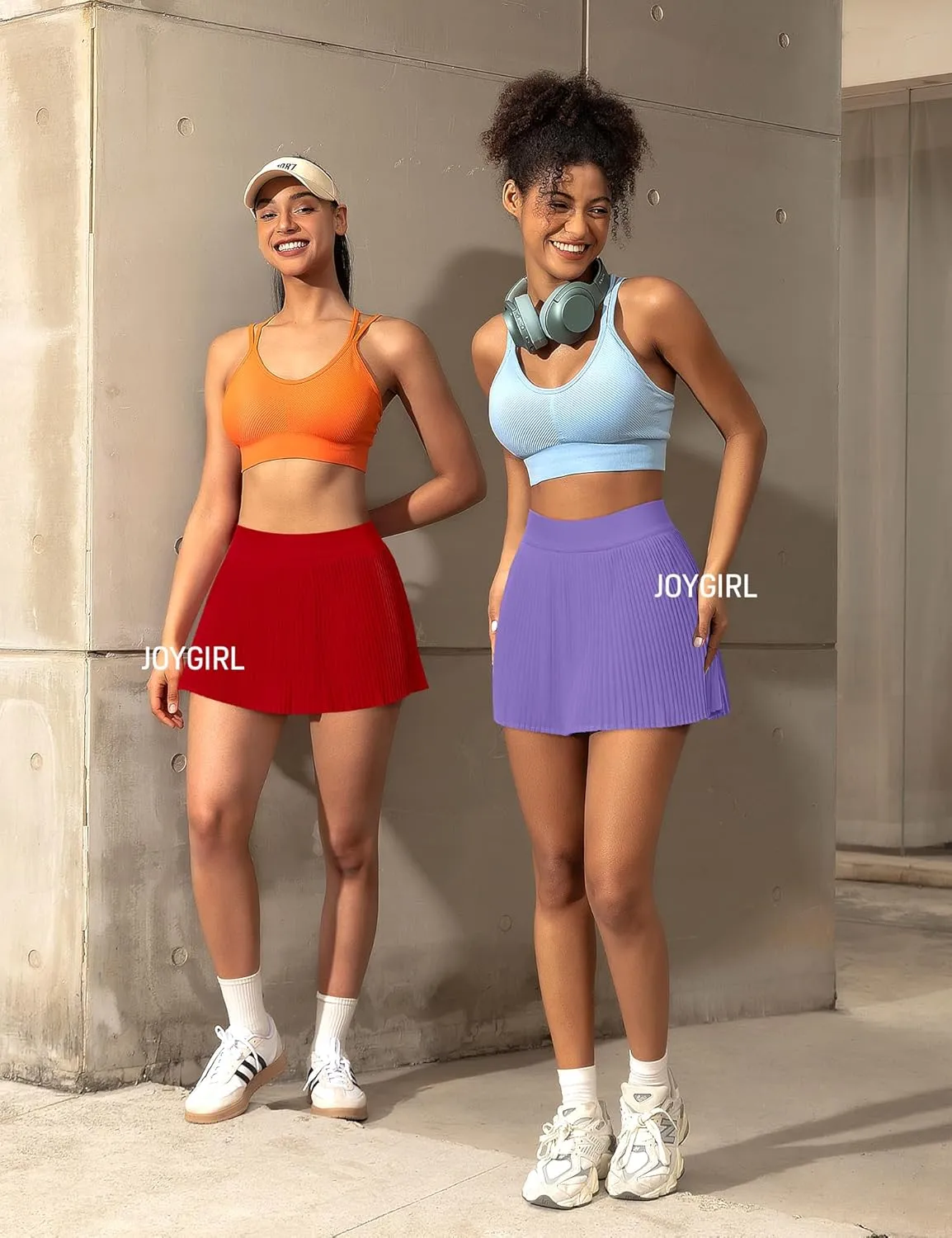 JoyGirl Womens Pleated Tennis Skirt with Shorts Golf Skirt High Waist Pickleball Skirts Athletic Skorts with Pockets
