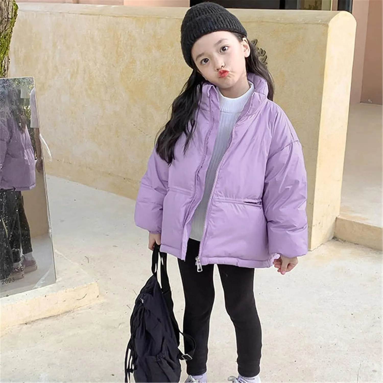 Kids Toddler Baby Girls Boys Winter Warm Thick Solid Cotton Long Sleeve Padded Jacket Coat Swallowtail Jacket