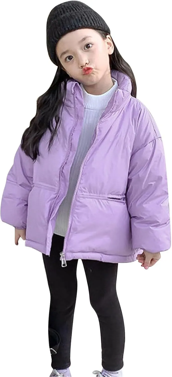 Kids Toddler Baby Girls Boys Winter Warm Thick Solid Cotton Long Sleeve Padded Jacket Coat Swallowtail Jacket