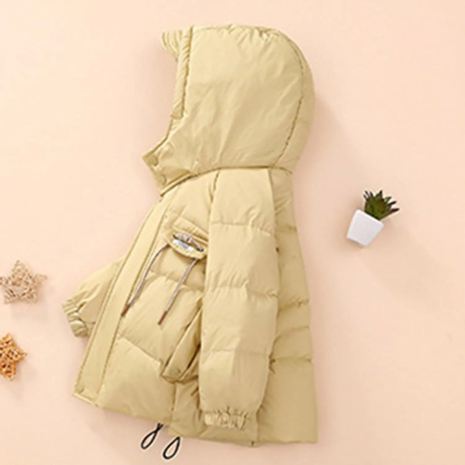 Kids Toddler Baby Girls Boys Winter Warm Thick Solid Cotton Long Sleeve Padded Jacket Coat Winter Coat Boys 18 Months
