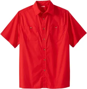 KingSize Men's Big & Tall Short-Sleeve Pocket Sport Shirt